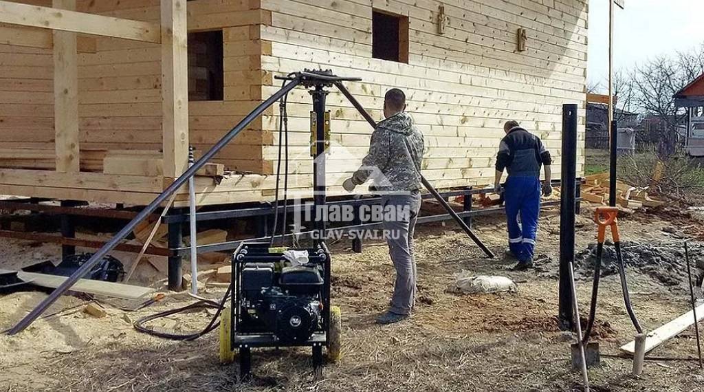 Приспособление для завинчивания свай своими руками - инструкия, схемы, фото