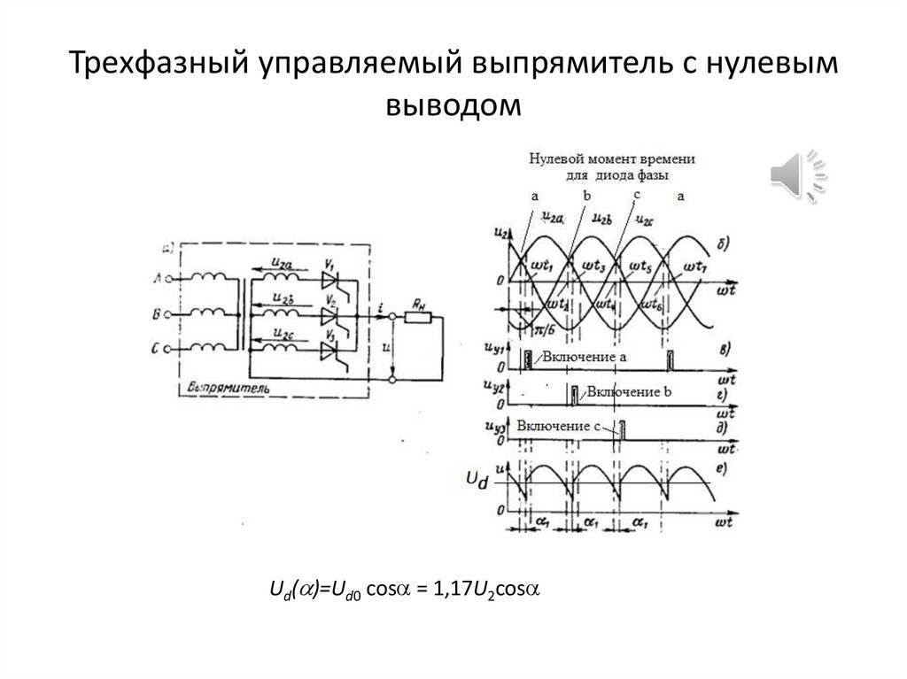 Схема тормозного выпрямителя