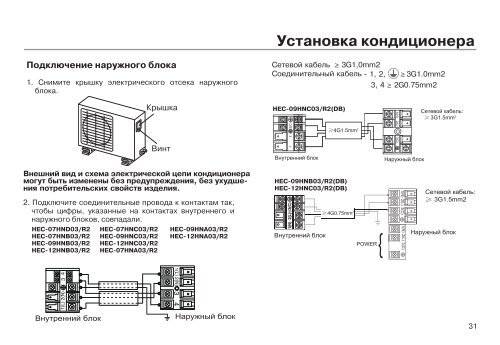 Подключение электродвигателя кондиционера: схема и этапы подключения наружного и внутреннего блока