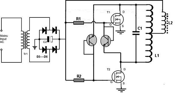 Индукционный нагреватель из сварочного инвертора своими руками схема рабочая