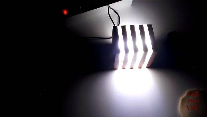 Как сделать ночник из светодиодов своими руками — схема