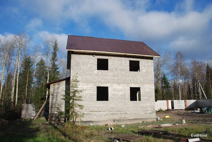 Консервация незавершенного строительства дома на зиму