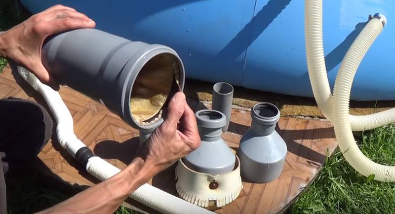 Скиммер для бассейна своими руками из канализационных труб: инструкция, как смастерить самодельный прибор, схема и перечень необходимых приспособлений