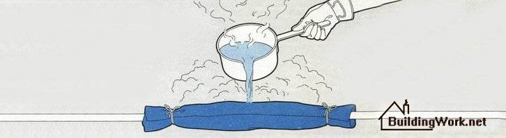 Как отогреть замерзший водопровод