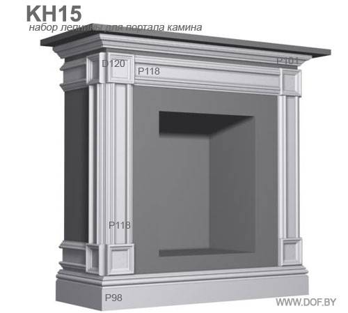 Разновидности порталов для каминов и материалы для изготовления