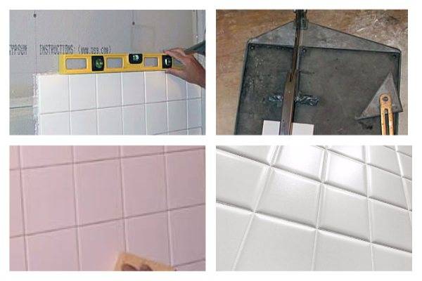 Правила укладки плитки в ванной на стену своими руками: подготовка и порядок