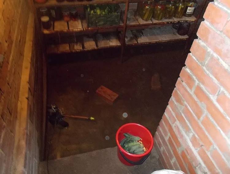 Как избавиться от воды в погребе гаража