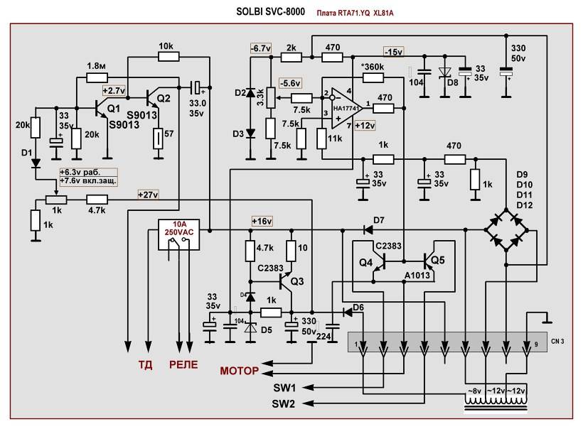 Схема стабилизатор svc 20000