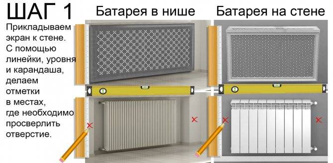 Эффективные экраны для радиаторов отопления
