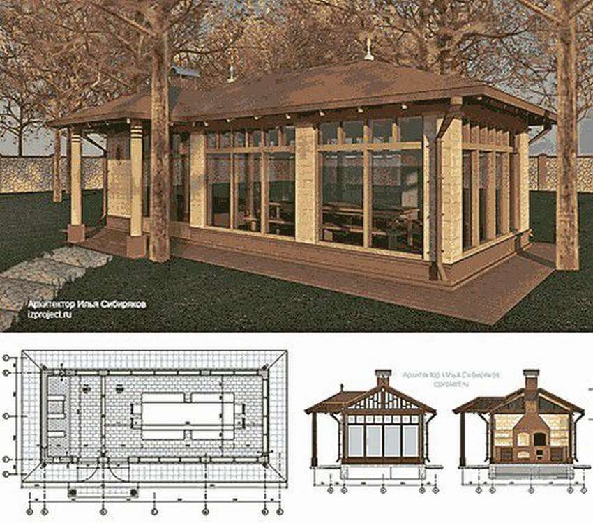 Проекты беседок для дачи из дерева своими руками фото с размерами