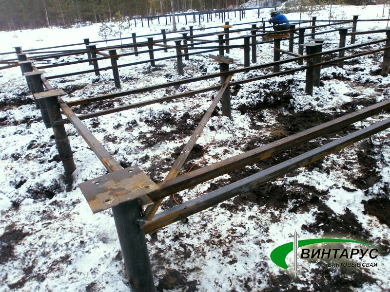 Фундамент на винтовых сваях: виды, принципы расчета и монтажа