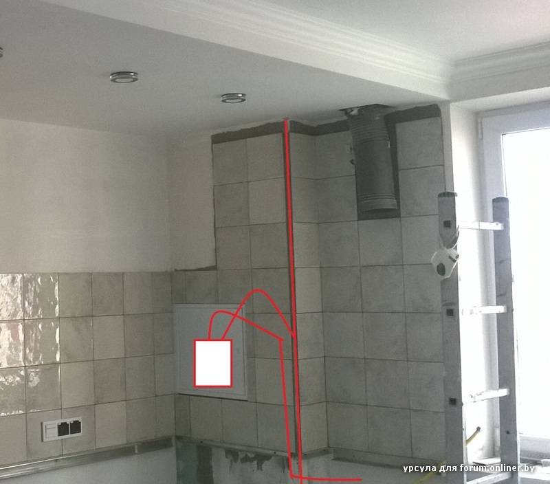Как в пространстве кухни спрятать газовую трубу? - блог о строительстве