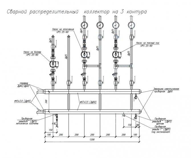 Распределительная гребенка системы отопления: принцип работы, установка гребенки для отопления своими руками, детали на фото и видео