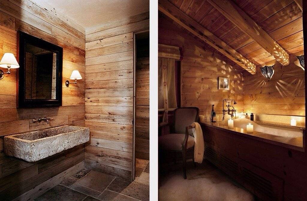 Допустимая сантехника и отделка для ванной комнаты в деревянном доме