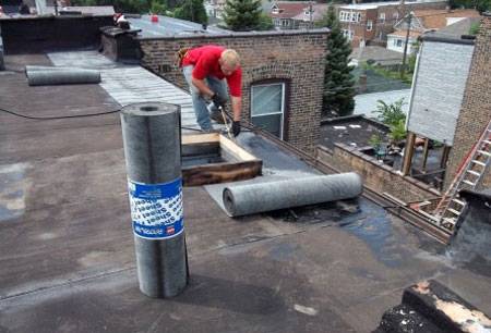 Технология покрытия крыши гаража рубероидом своими руками