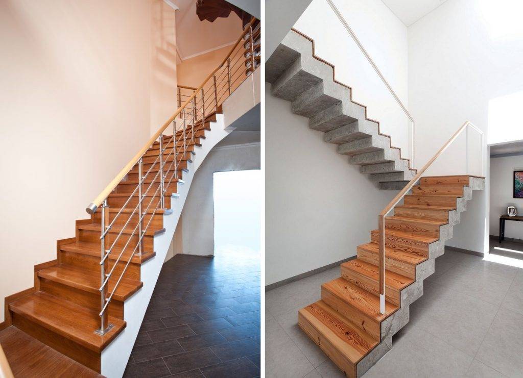 Варианты отделки бетонной лестницы в частном доме - о нюансах в строительных работах