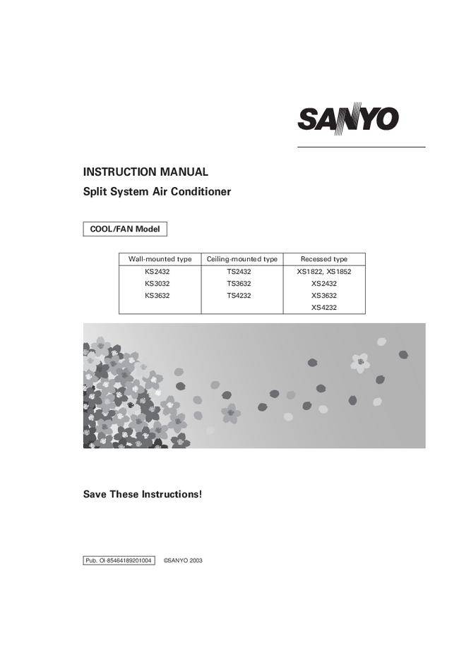 Sanyo – ремонт и техническое обслуживание кондиционеров