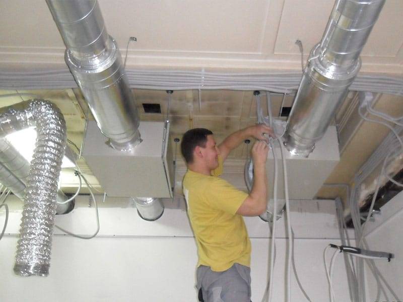 Восстановление, установка и чистка вентиляционного короба