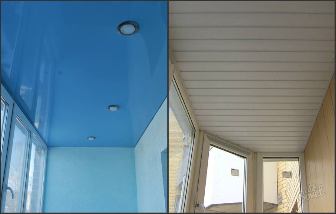 Какой потолок лучше сделать на балконе - фото, виды и дизайн