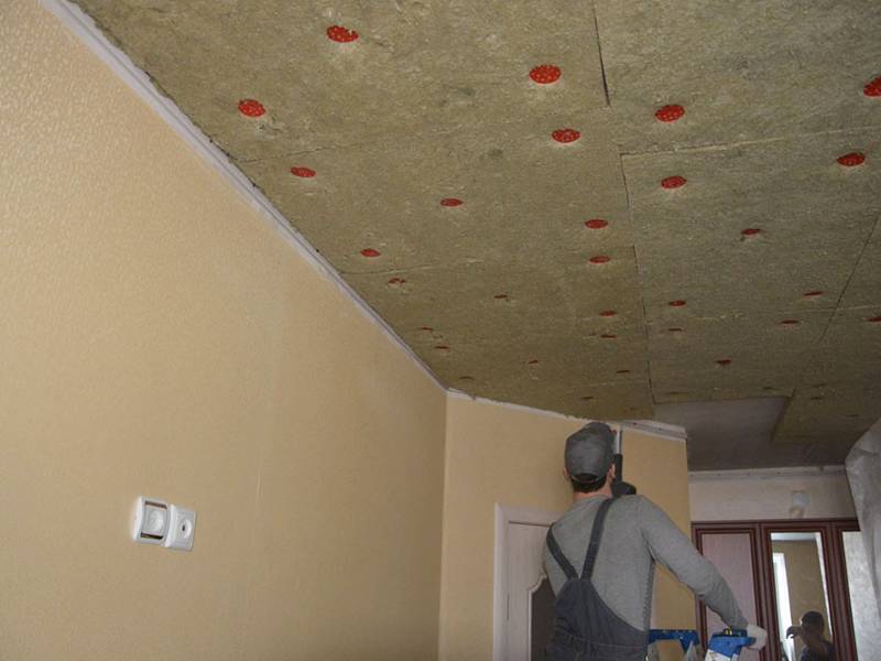 Звукоизоляция потолка в квартире под натяжной потолок