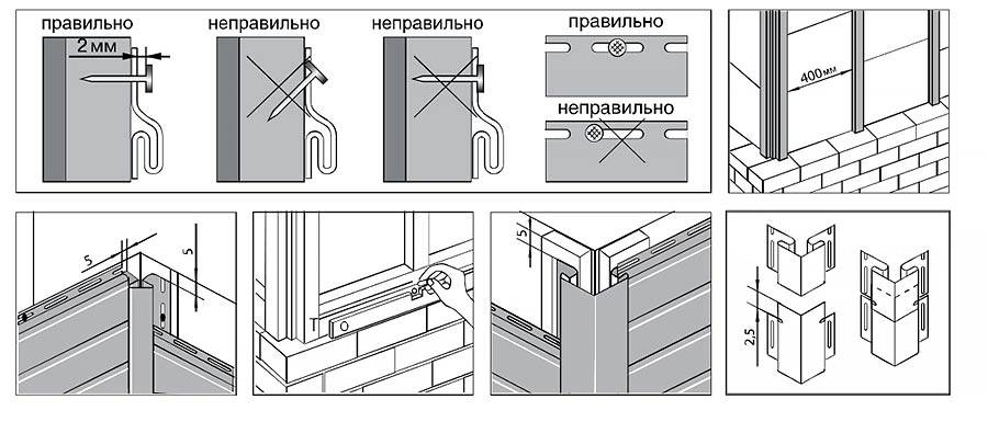 Монтаж сайдинга своими руками: пошаговая инструкция для чайников + технология крепления и установки элементов сайдинга
