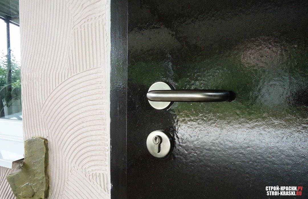 Чем и как производится покраска металлических дверей?