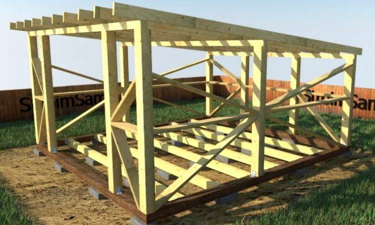 Как построить деревянный гараж своими руками: пошаговая инструкция