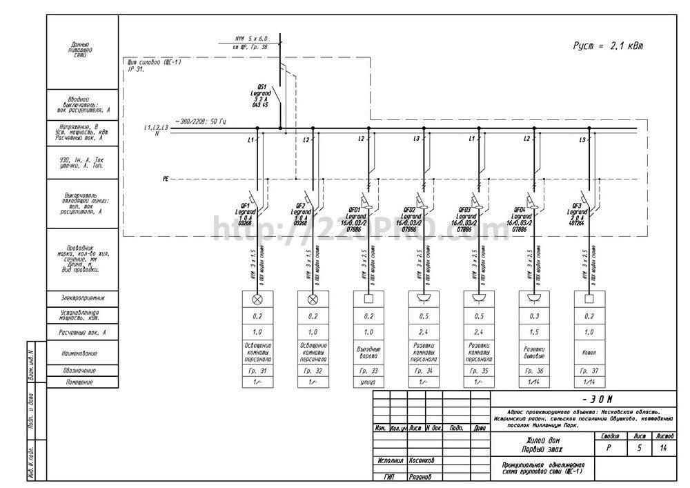 Схемы электроснабжения обозначения