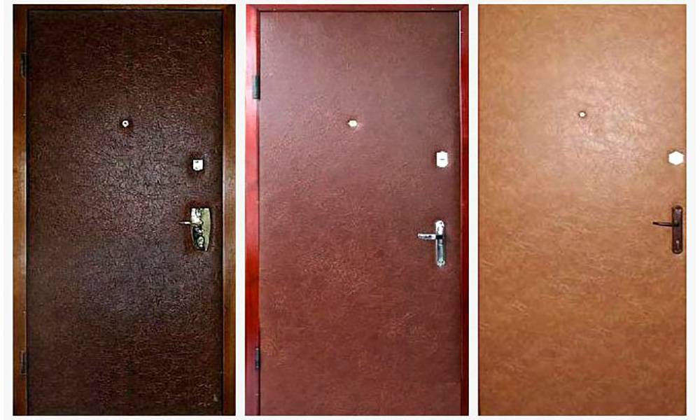 Обивка металлических дверей – подробный разбор самых популярных вариантов