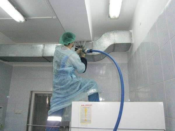 Чистка и дезинфекция вентиляции, очистка систем кондиционирования, оборудование и средства для прочистки воздуховодов