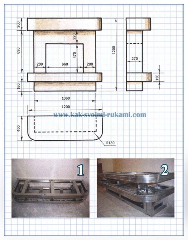 Камин сделать своими руками из гипсокартона пошаговая инструкция с фото с чертежами