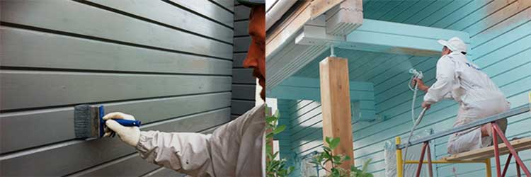 Покраска деревянного дома снаружи с применением современных лакокрасочных материалов | домострой