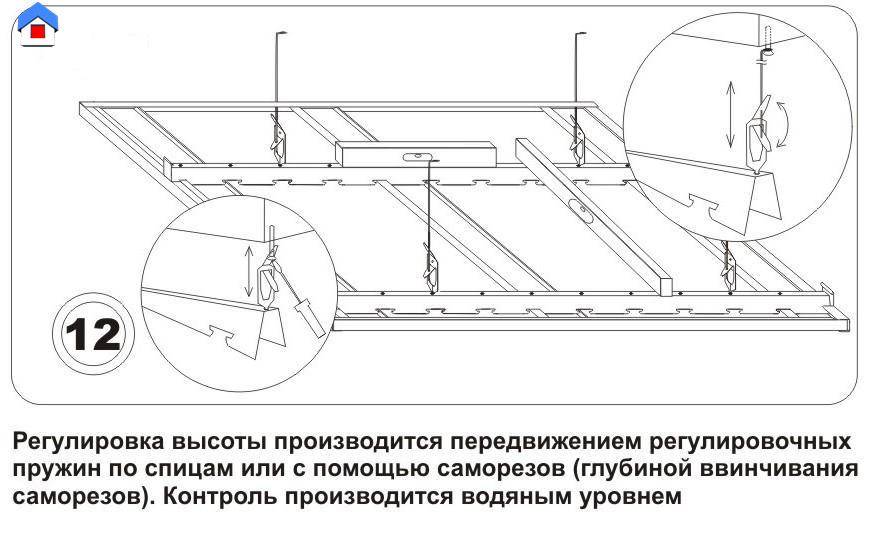 Пошаговая инструкция по установке реечного алюминиевого потолка