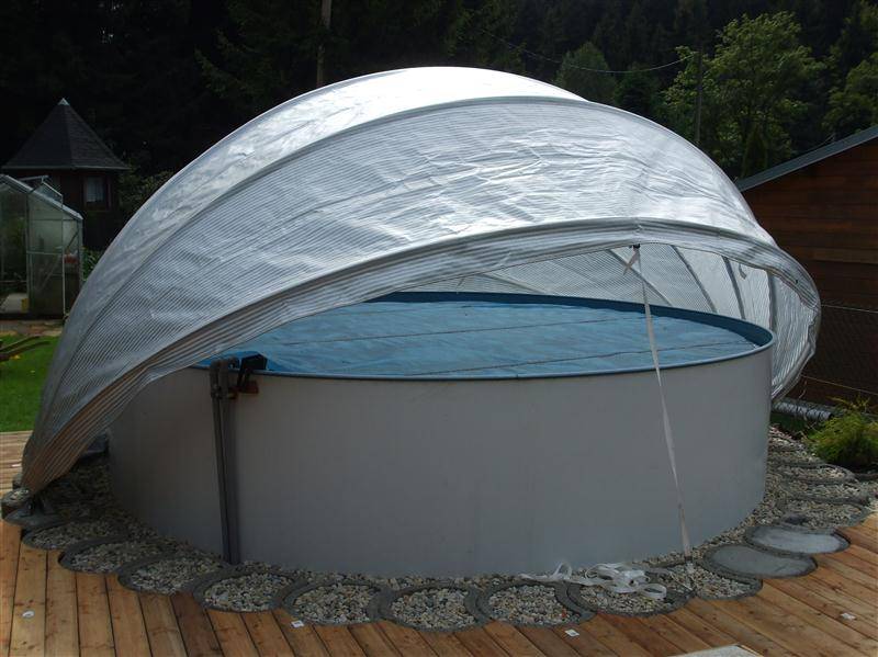 Особенности выбора купола для бассейна из поликарбоната и можно ли сделать своими руками