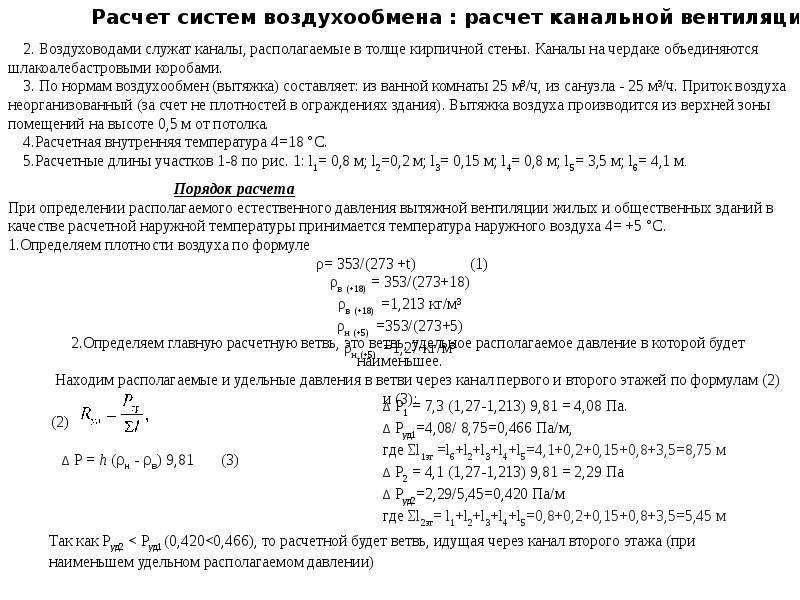 Проектирование вентиляции здания