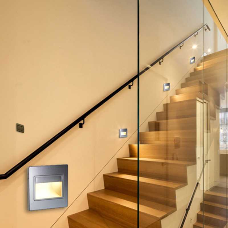 Подсветка лестницы на ступенях с датчиком движения: беспроводные виды, монтаж