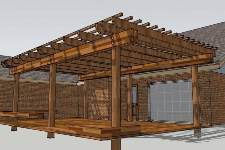 Как сделать беседку с односкатной крышей – правила монтажа конструкции