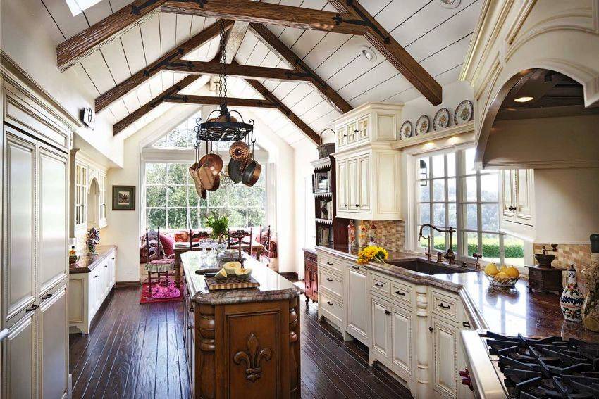 Кухня в деревянном доме: 130 фото полета фантазии дизайнера при планировании интерьера