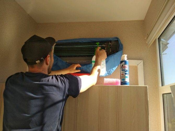 Как почистить кондиционер дома самостоятельно (в том числе если появился запах) + видео