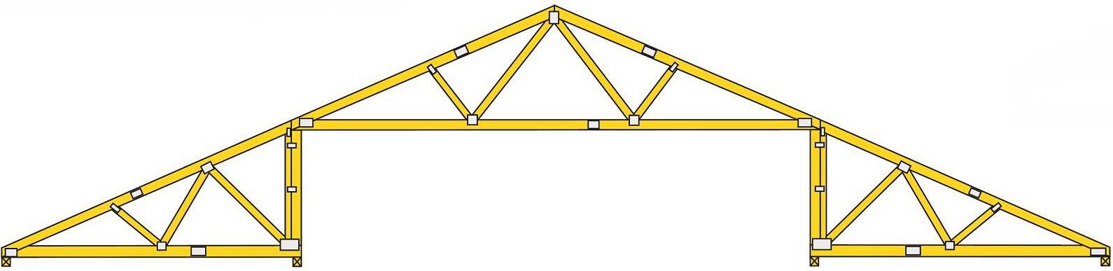 Устройство стропильной системы вальмовой крыши: чертежи, схемы, фото