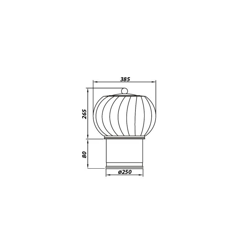 Ротационный дефлектор для вентиляции: чертежи и схема