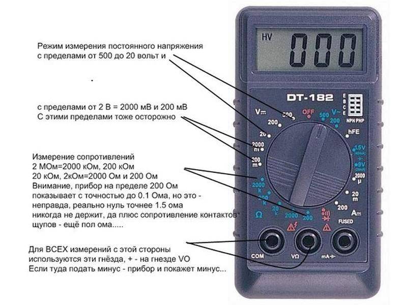 Как измерить силу тока мультиметром