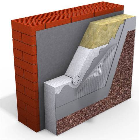 Штукатурка фасада по пеноплексу и пенополистиролу: технология отделки фасадной шпаклевкой + утепление стен