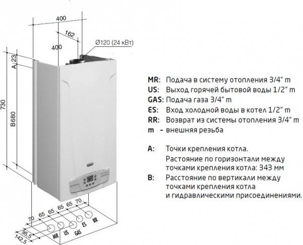 Бакси эко 4s схема подключения