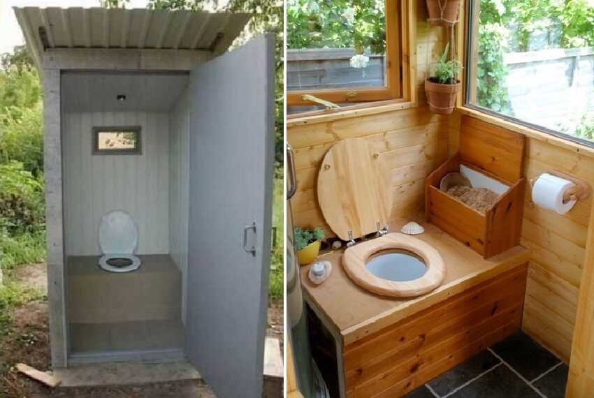 Виды дачных туалетов без выгребных ям