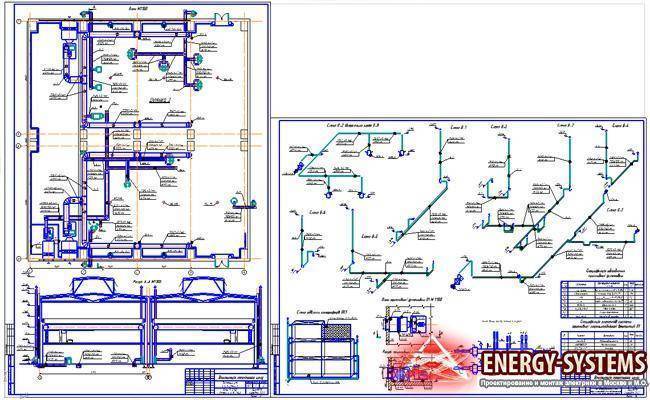 Воздушное отопление производственных помещений - расчет и схема