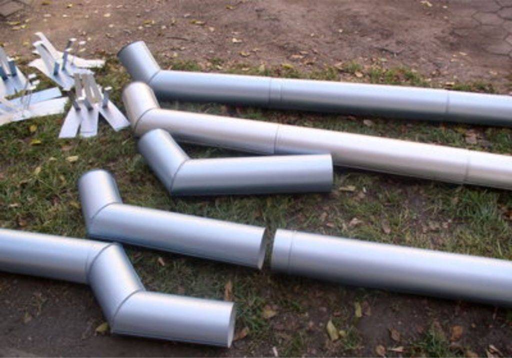 Водосток из канализационных труб своими руками: схема