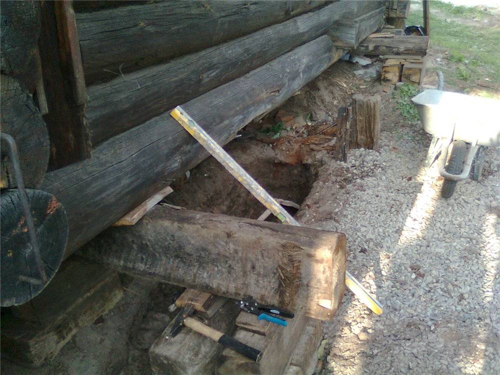 Замена нижних венцов деревянного дома своими руками - инструкция с видео