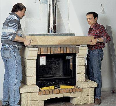 Монтаж и установка камина и дымохода в деревянном доме