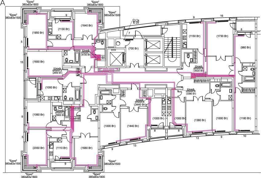 Проект отопления квартиры в многоквартирном доме
